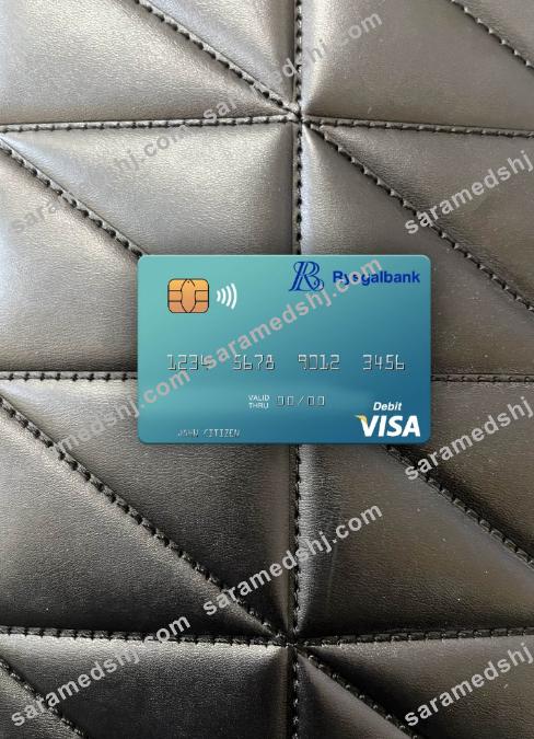Turkmenistan Rysgal JSCB visa debit card photolook front